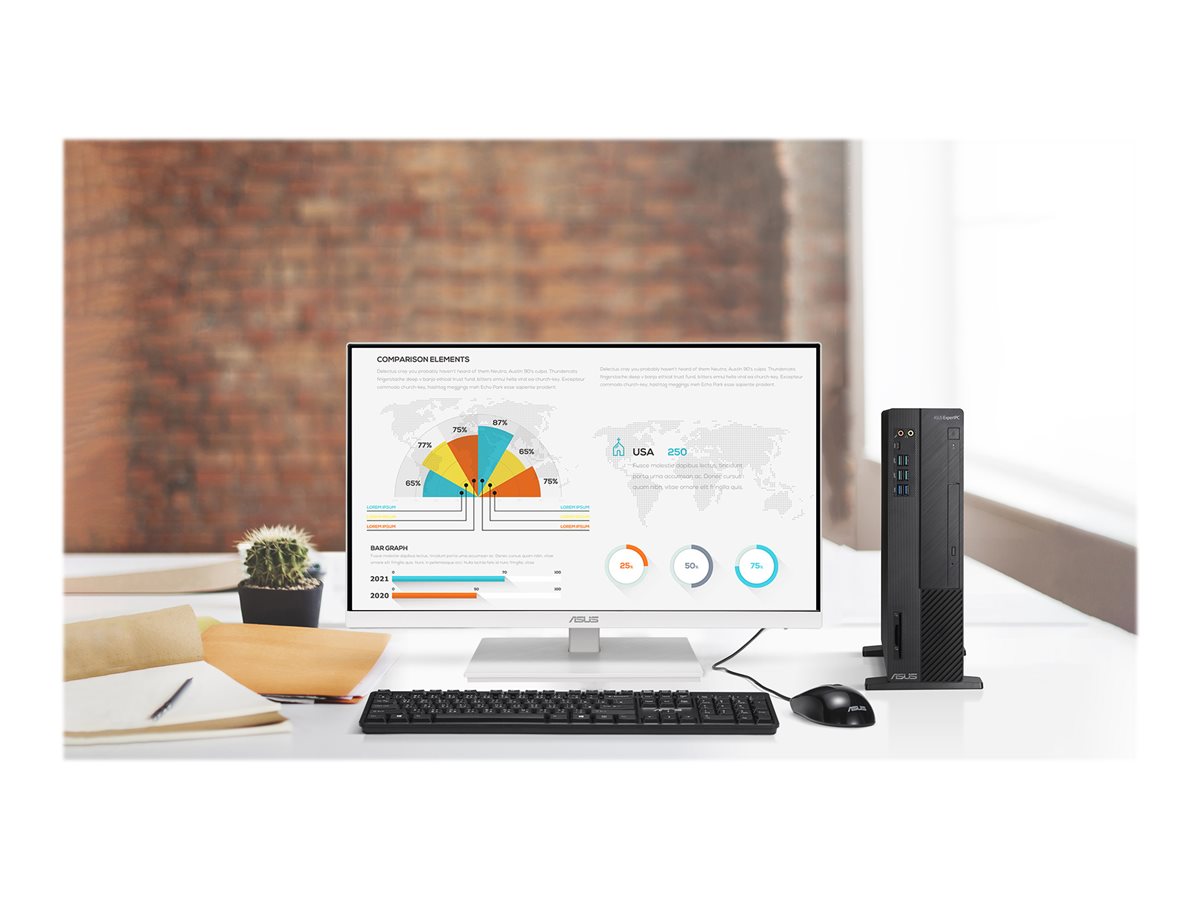ASUS VA24EQSB-W 24 1920 x 1080 (Full HD) VGA (HD-15) HDMI DisplayPort 75Hz Pivot Skærm