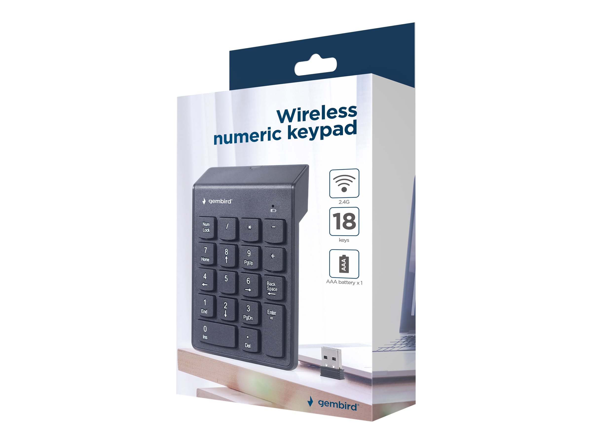 Gembird KPD-W-02 Tastatur Trådløs