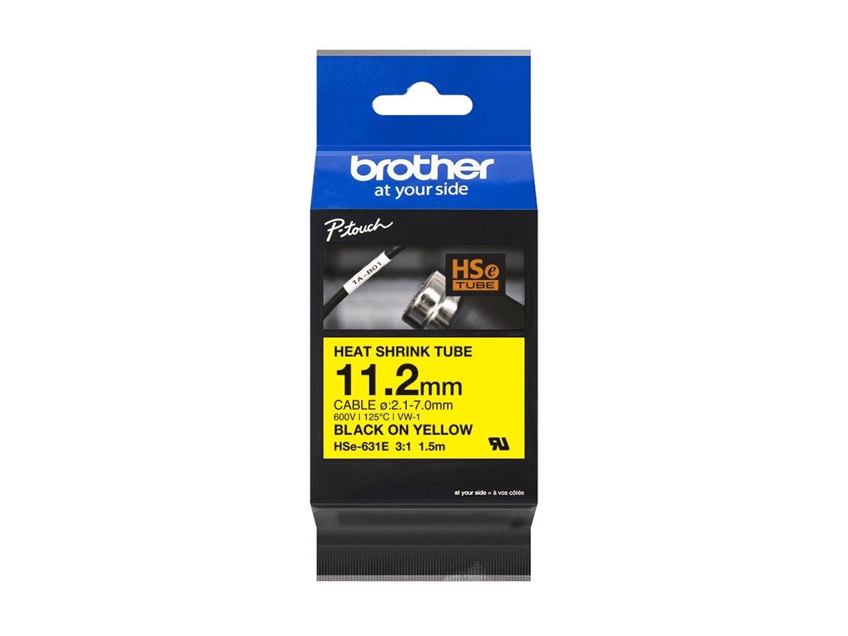 Brother HSe-631E Varmekrymperørtape (1,12 cm x 1,5 m) 1kassette(r)