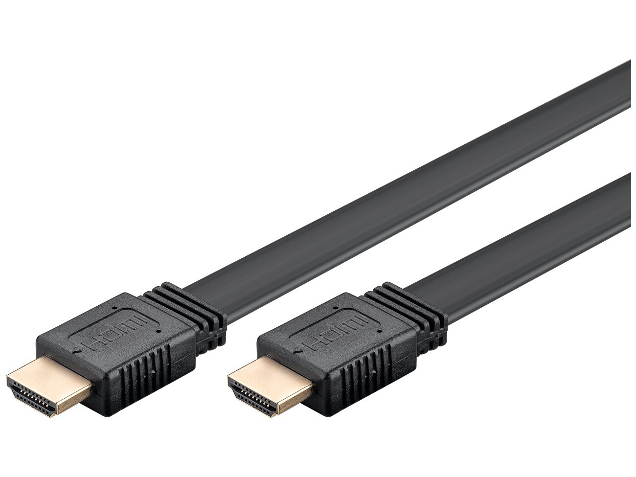 High Speed HDMI Cable with Ethernet, 1.5 m Fladt - HDMI male (type A) > HDMI male (type A)