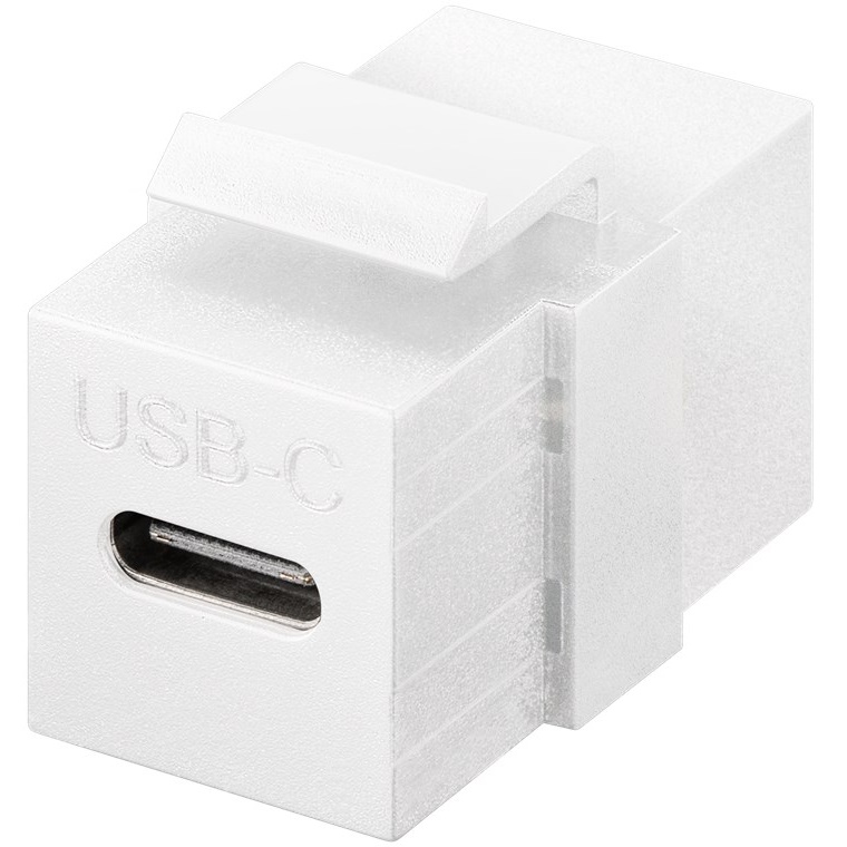 Goobay USB-C Keystone - 3.2 Gen 2 (10 Gbit/s) 100W Hvid