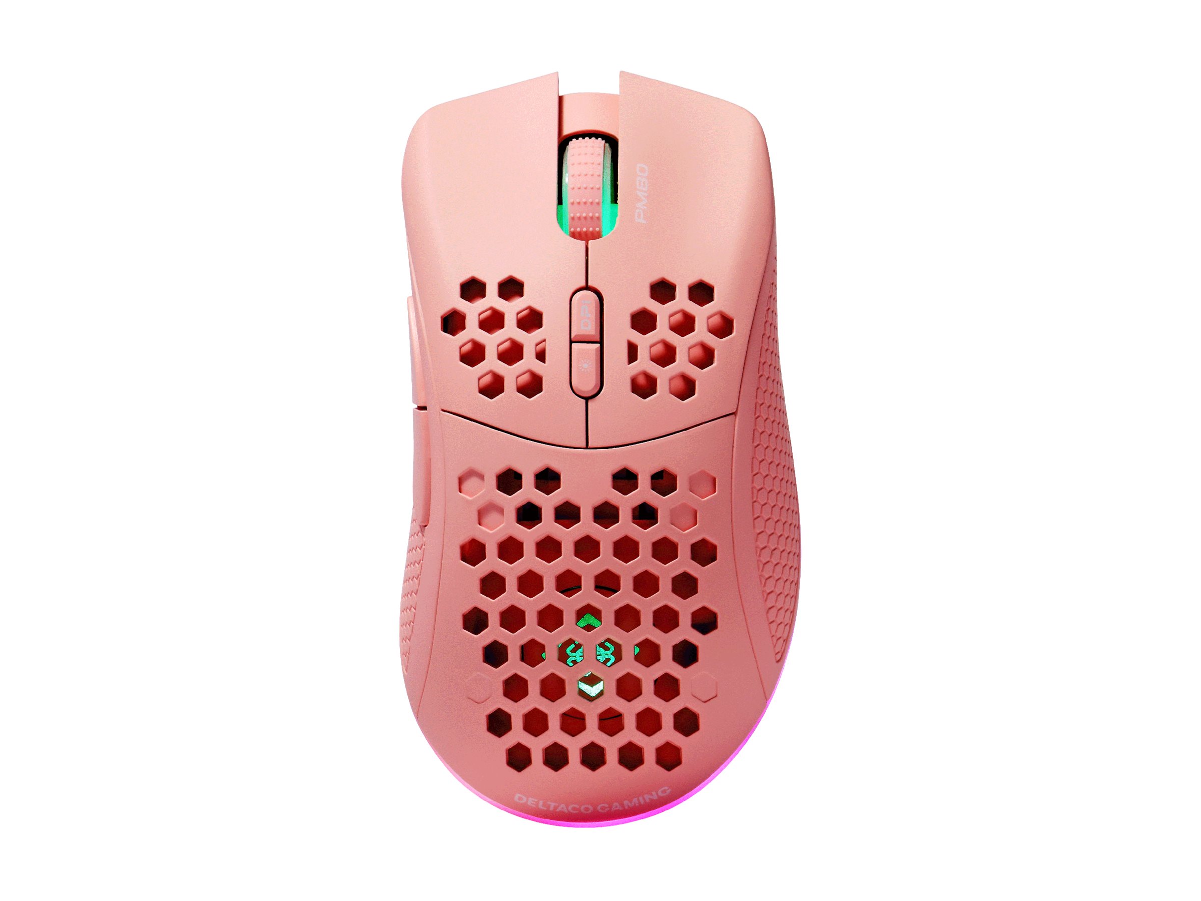 DELTACO GAMING PM80 Trådløs Kablet Pink