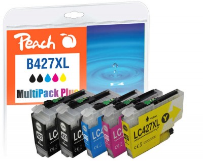 Peach PI500-402 Sort, Cyan, Magenta, Gul 6000 sider Blæk