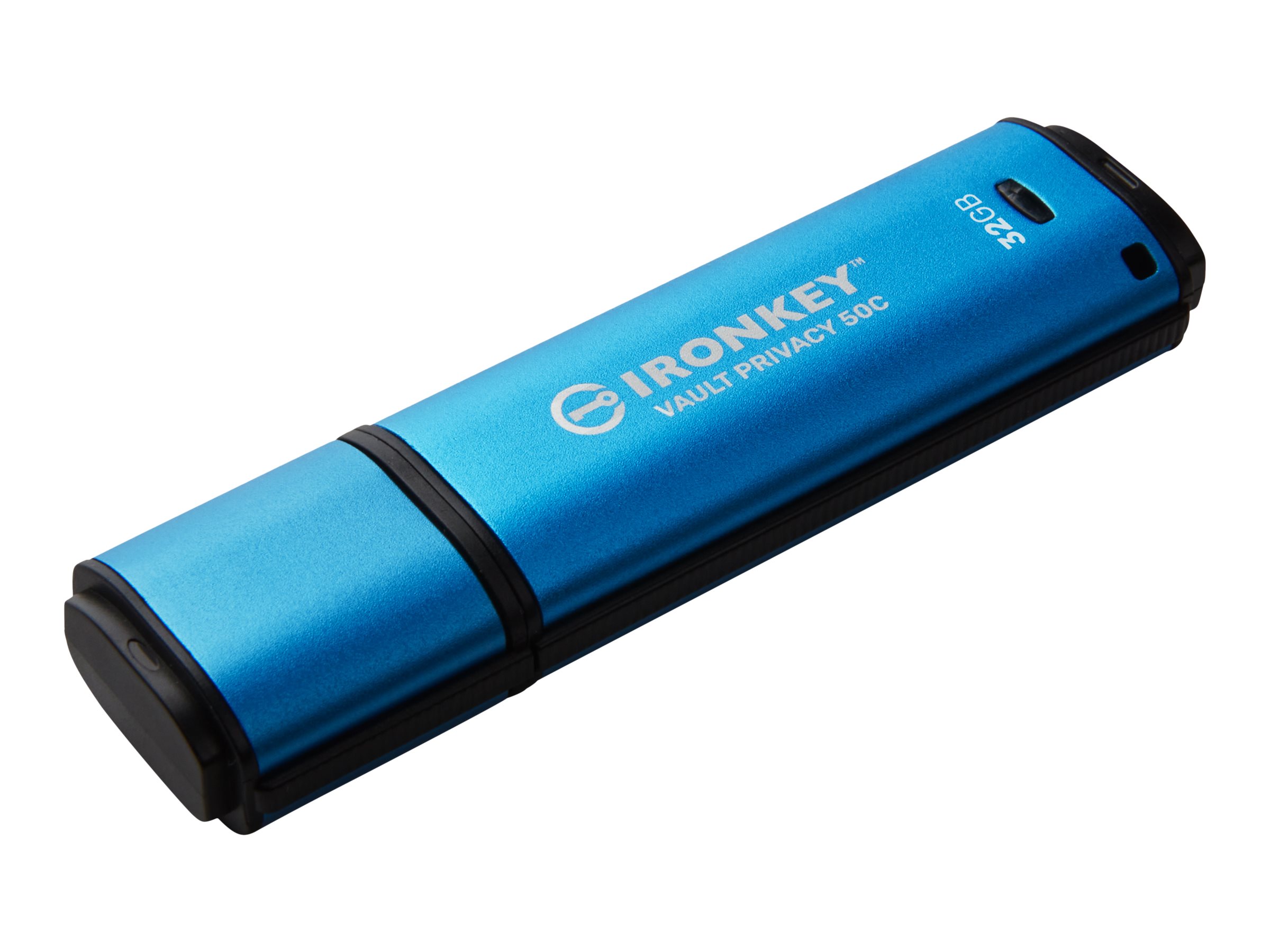Kingston IronKey Vault Privacy 50C 32GB USB-C 3.2 Gen 1 USB stick Blå
