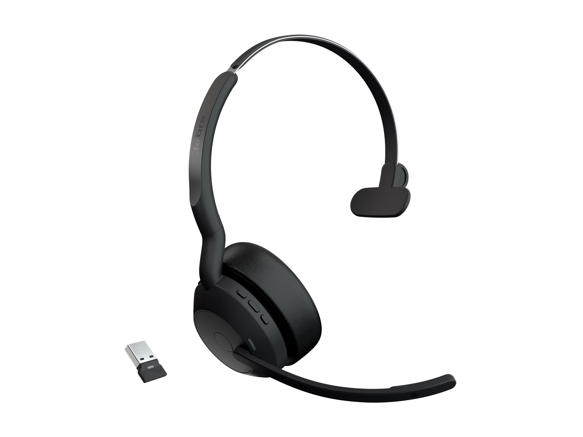 Jabra Evolve2 55 UC Mono Trådløs Høretelefoner Sort