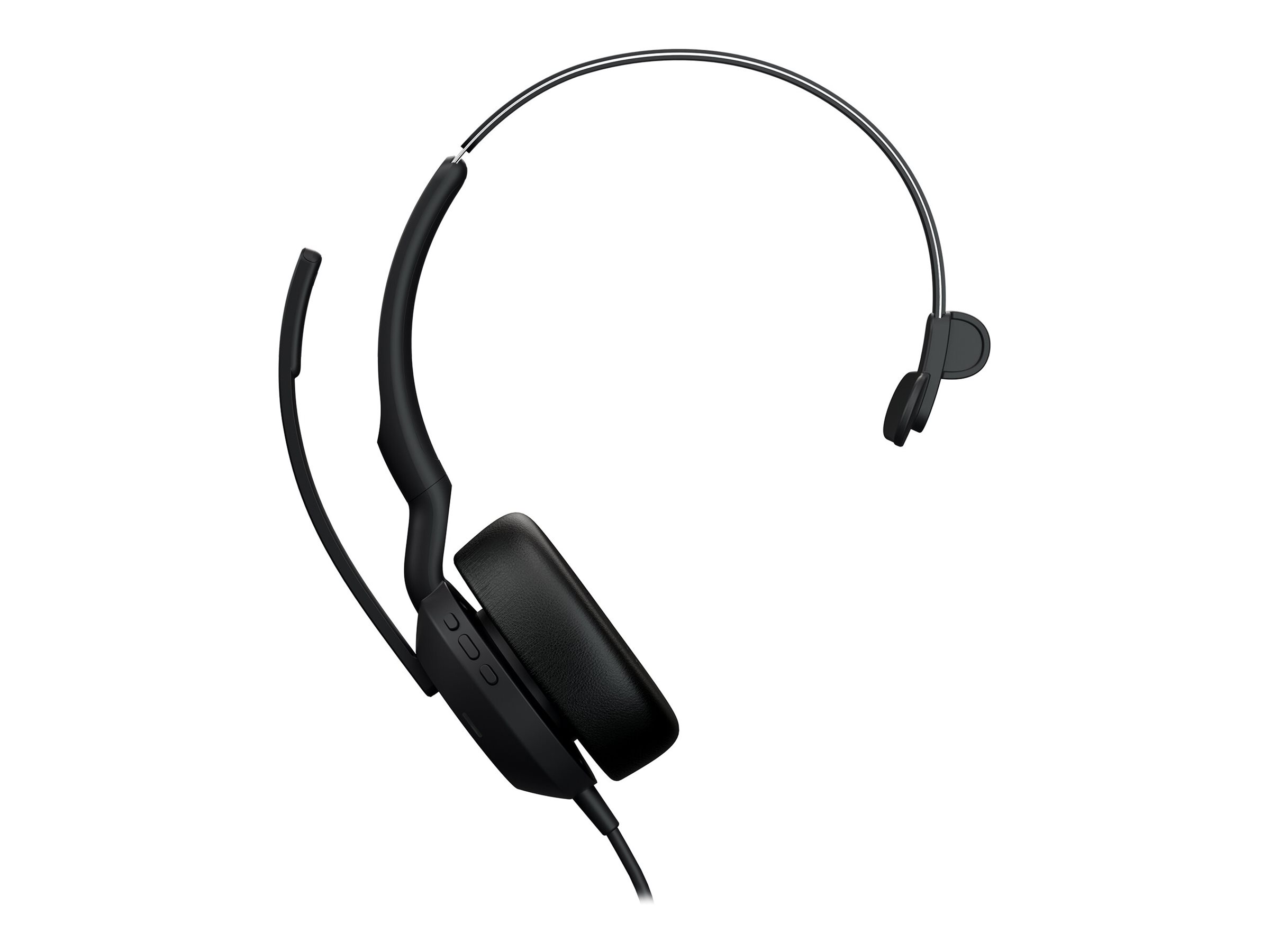 Jabra Evolve2 50 UC Mono Kablet Høretelefoner Sort