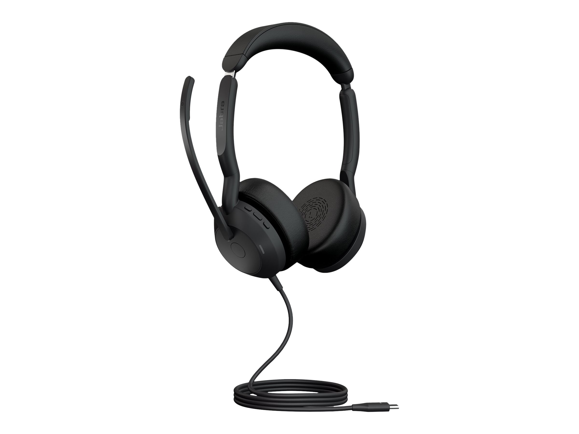 Jabra Evolve2 50 UC Stereo Kablet Høretelefoner Sort
