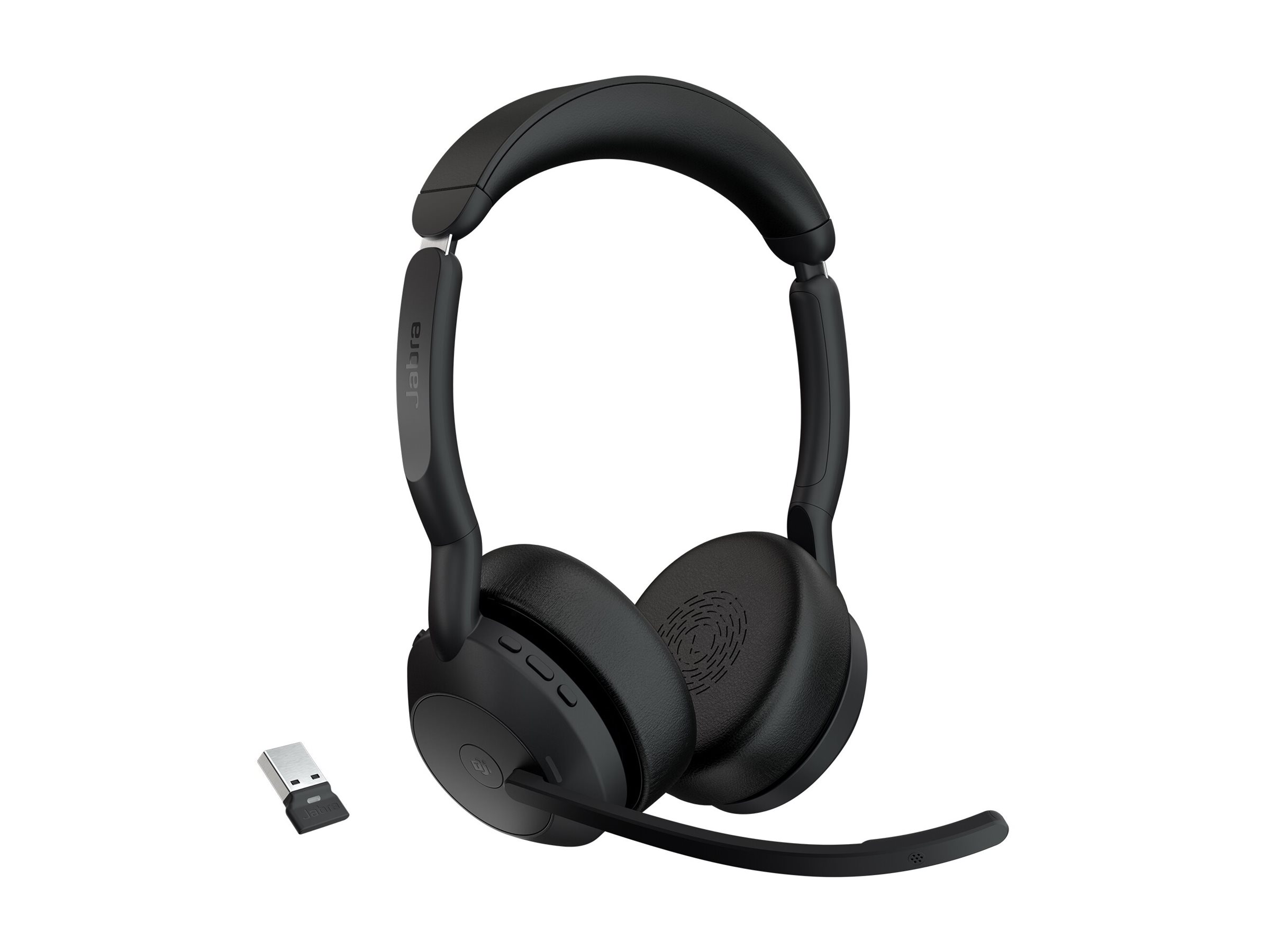 Jabra Evolve2 55 MS Stereo Trådløs Høretelefoner Sort