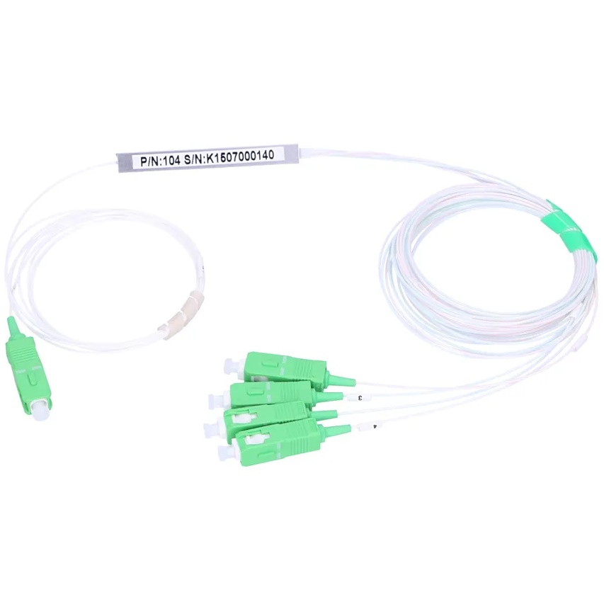 Extralink PLC 1 4 0.9 mm Fiber kabel splitter SC/APC 1 m