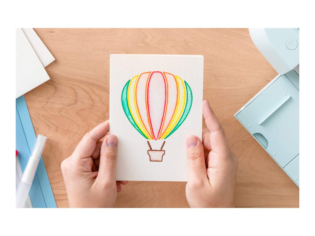 Cricut Watercolor cards Elfenben