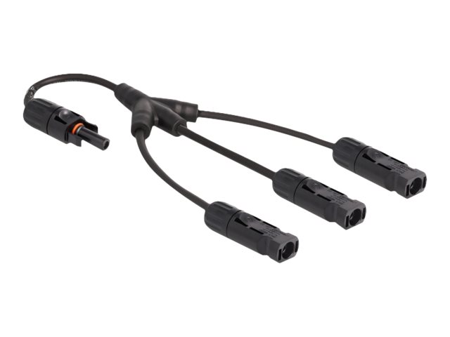 DeLOCK DL4 (female) - DL4 (male) Sort 35cm Strøm-splitter
