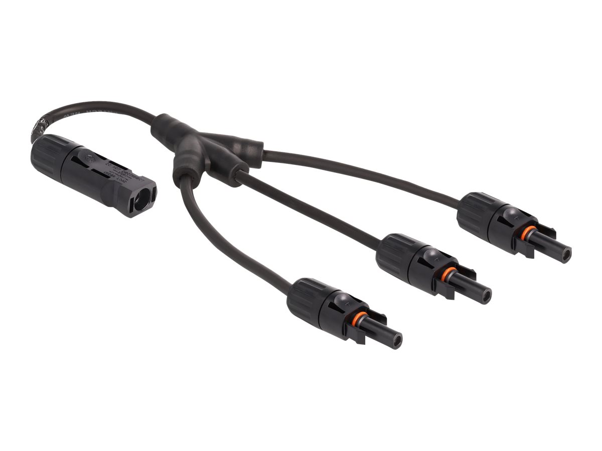 DeLOCK DL4 (male) - DL4 (female) Sort 35cm Solkabel