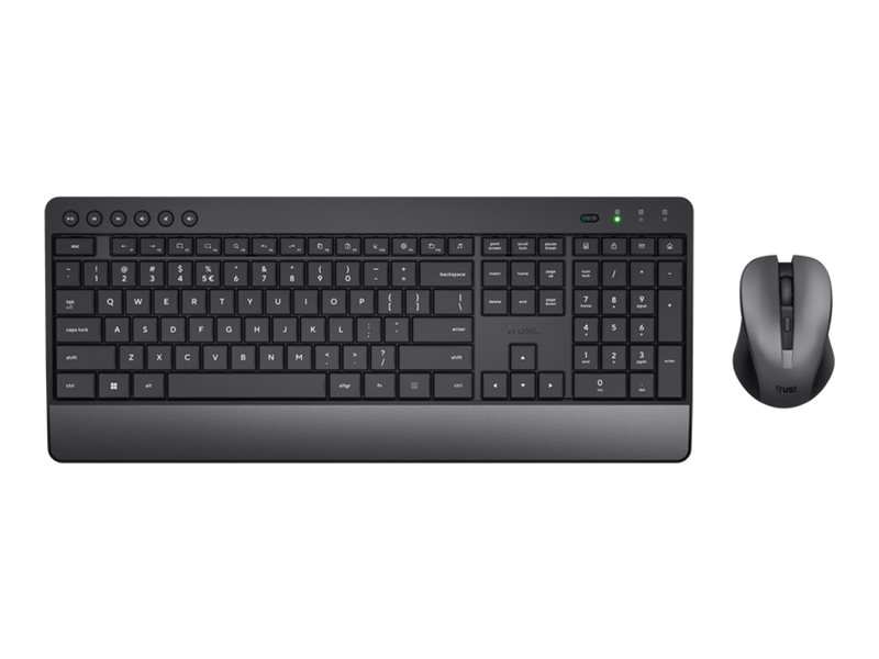 Trust Trezo Comfort Sæt med mus og tastatur Trådløs Schweizisk