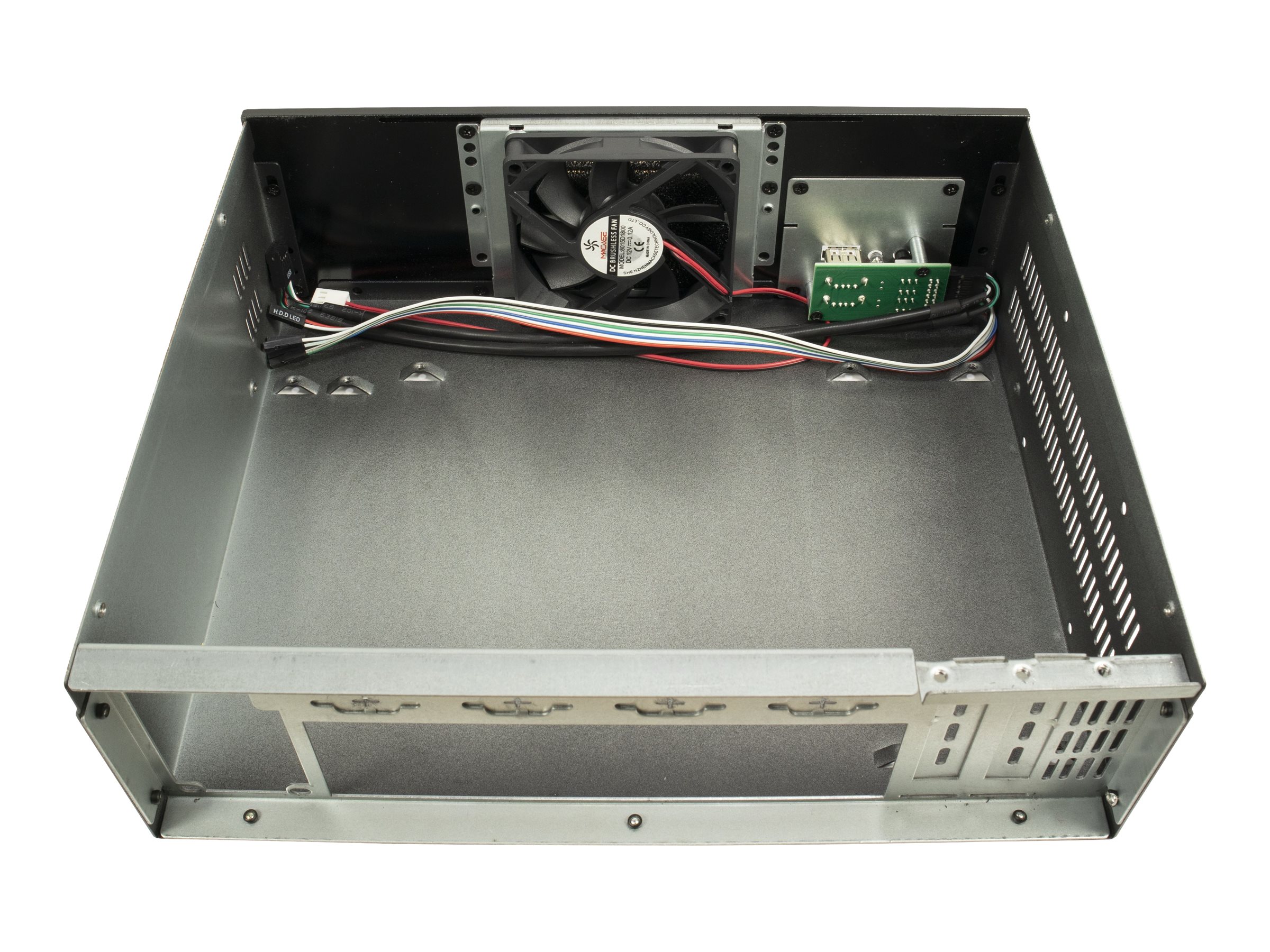 Inter-Tech IPC S25 Ultralille formfaktor Mini ITX Sort Sølv