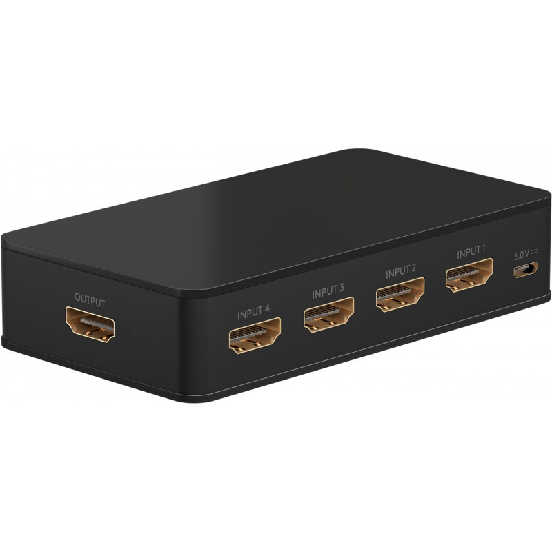Manuel HDMI switch box 4 til 1 (4K 60 HZ)