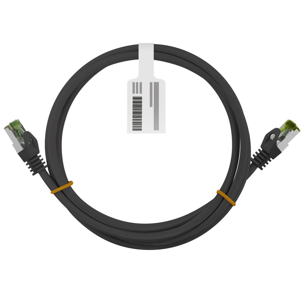 Goobay RJ45 CAT 8.1 S/FTP CU LSZH 1m Sort