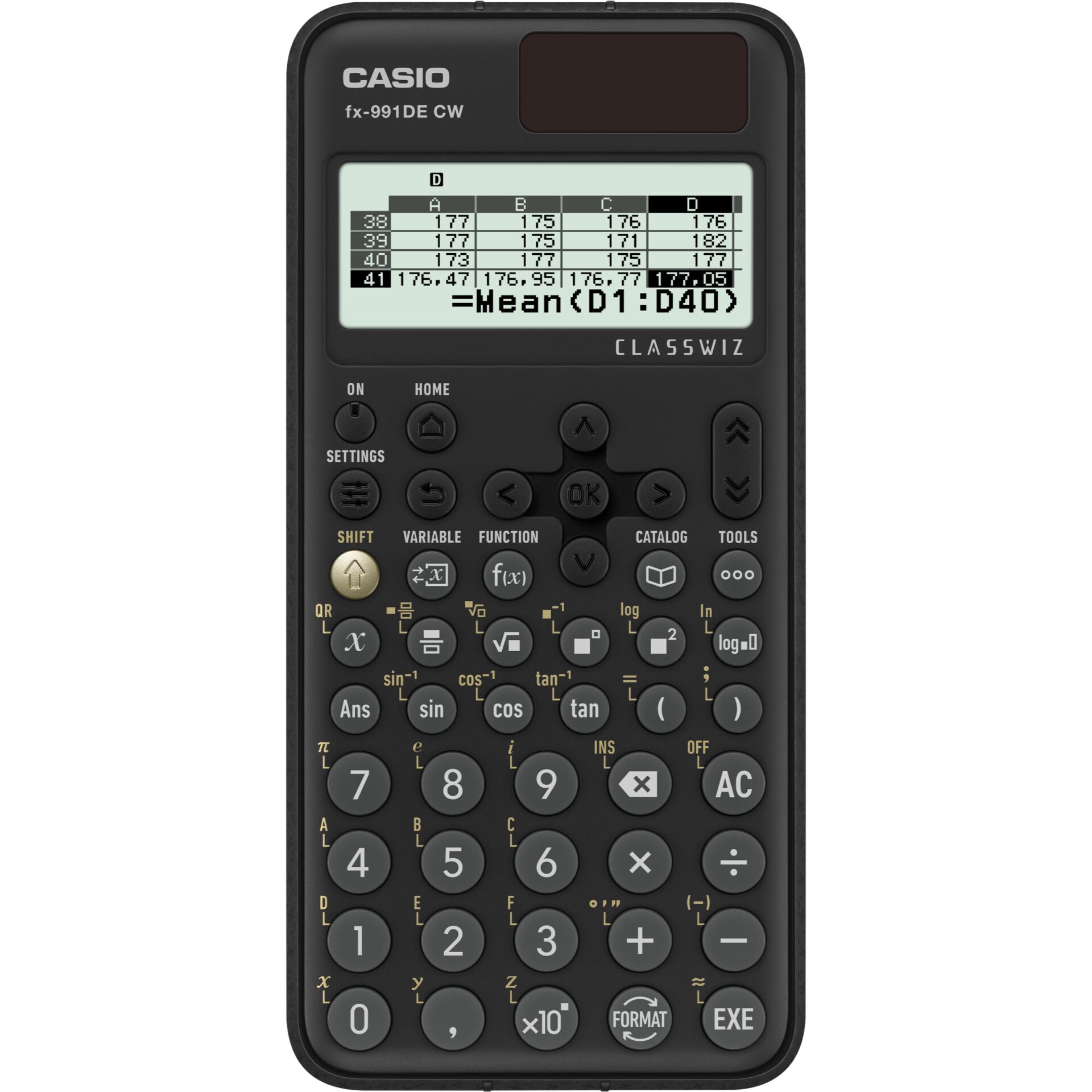 Casio fx-991DE CW regnemaskine Lomme Videnskabelig Sort