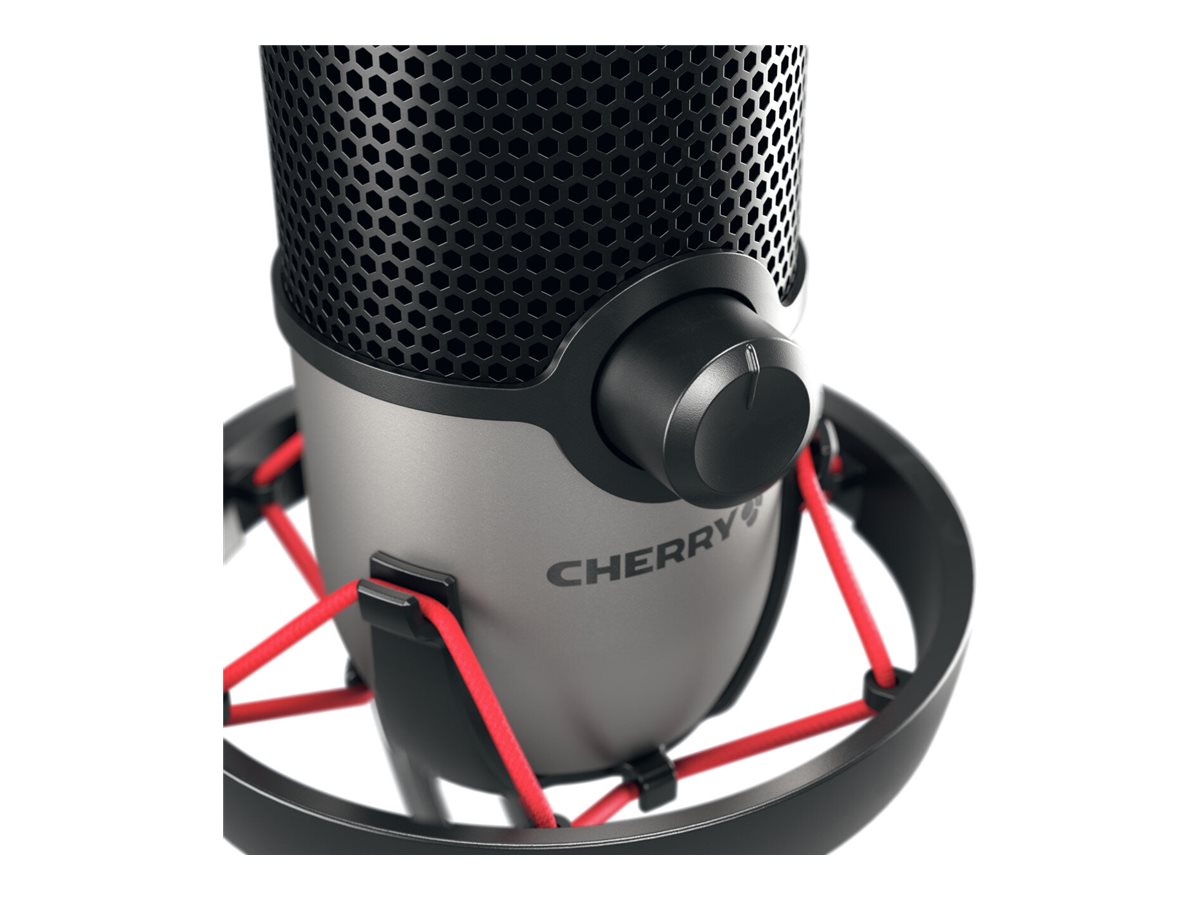 CHERRY UM 6.0 ADVANCED Mikrofon Kablet Sort Sølv