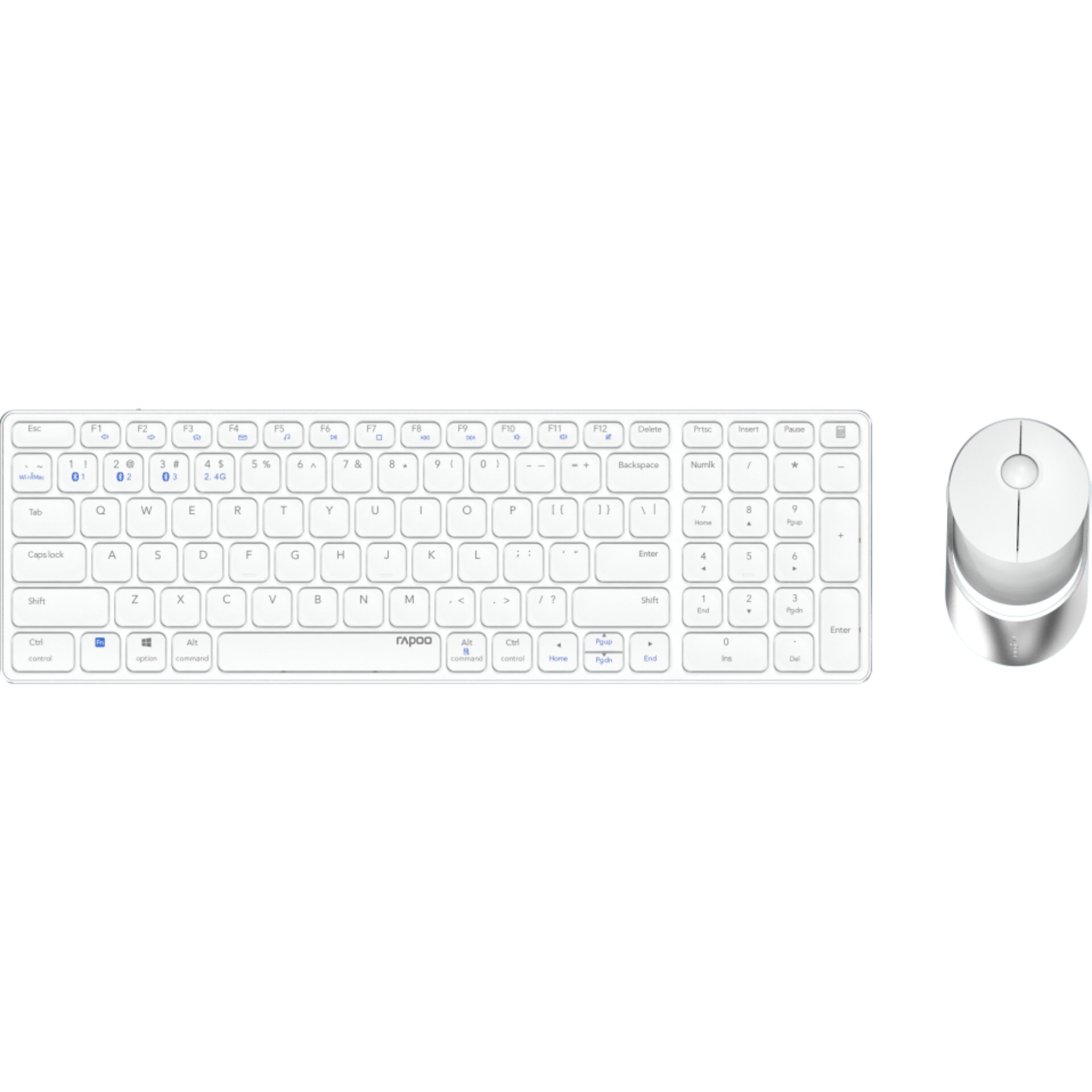 Rapoo 9750M Tastatur Saksnøglekontakt Trådløs Tysk