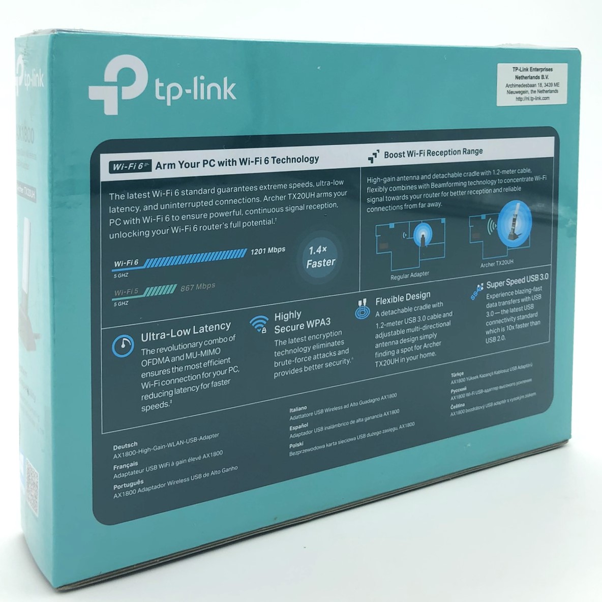 TP-Link Netværksadapter SuperSpeed USB 3.0 1800Mbps Trådløs