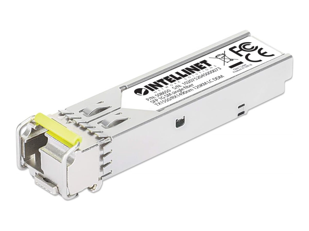 Intellinet 508650 modul til netværksmodtager Fiberoptisk 1000 Mbit/s mini-GBIC/SFP