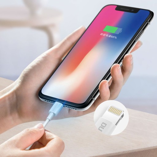 Dudao L2T USB-A to USB-C cable 1m hvid