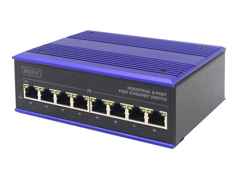 DIGITUS Professional DN-650106 Industrial Switch 8-porte 10/100