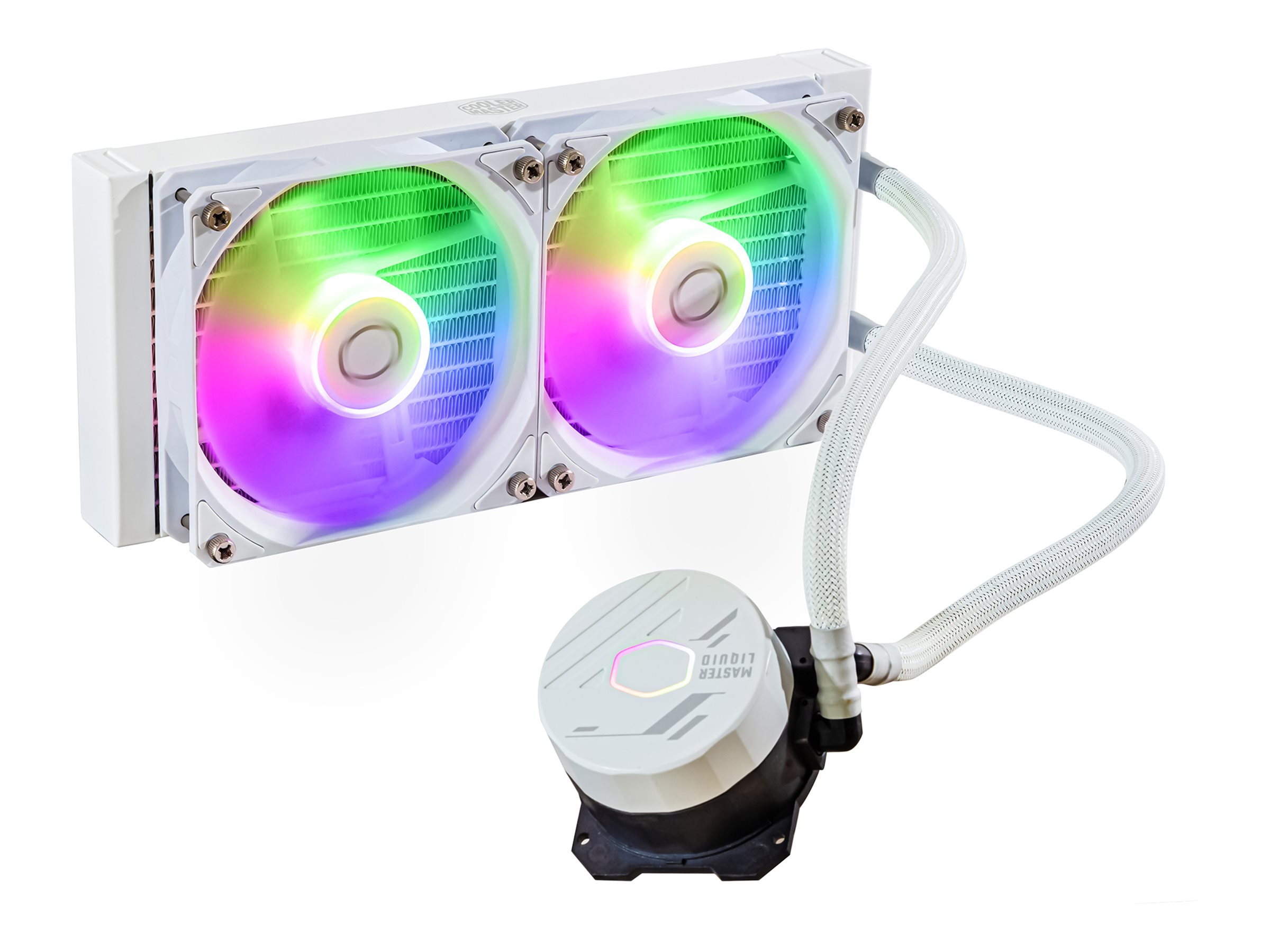 Cooler Master MasterLiquid Lite 240L Core ARGB Processors flydende kølesystem 1-pack Hvid 120 mm