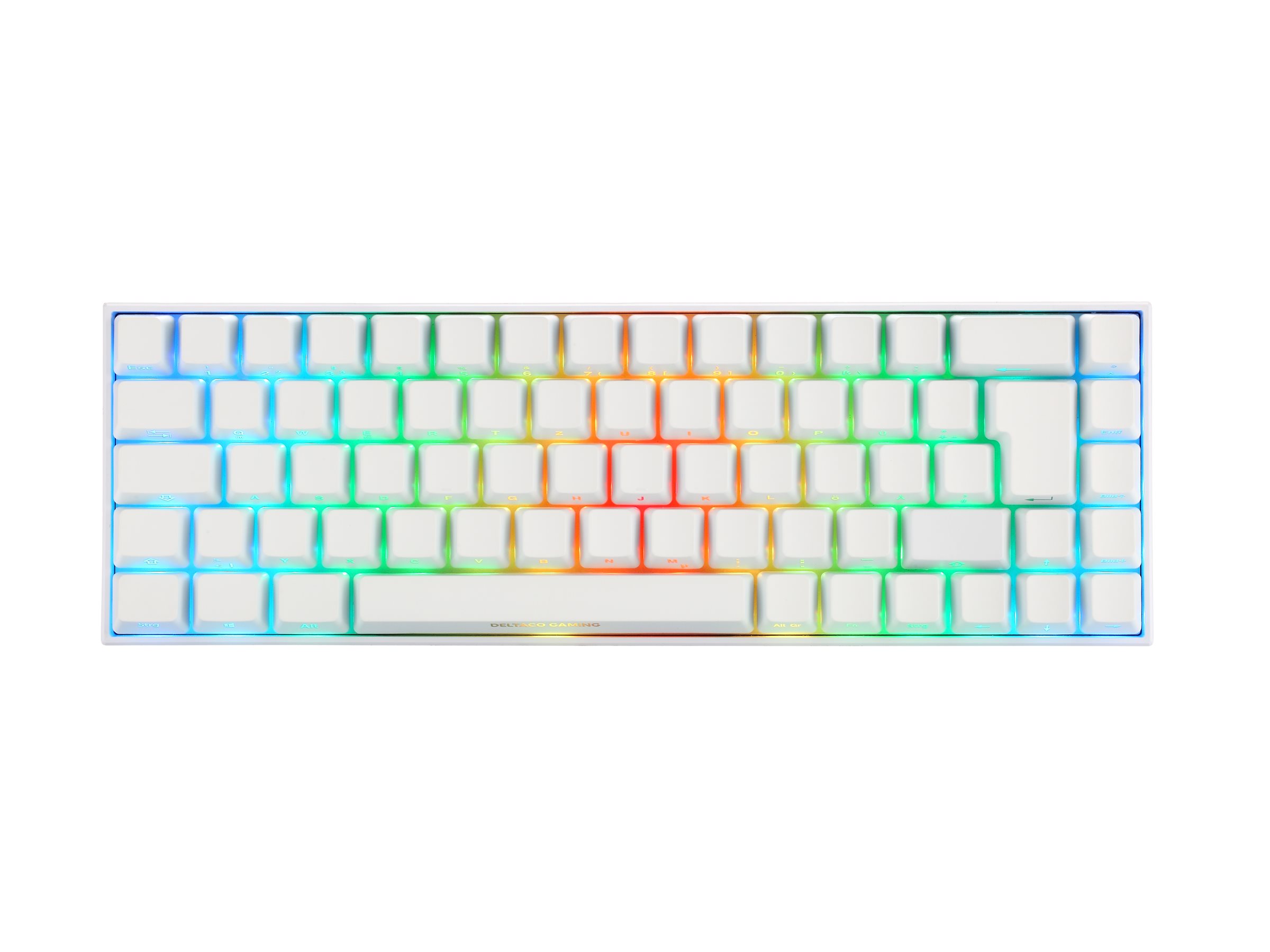 DELTACO GAMING WK95R Tastatur Mekanisk RGB Trådløs Kabling Tysk