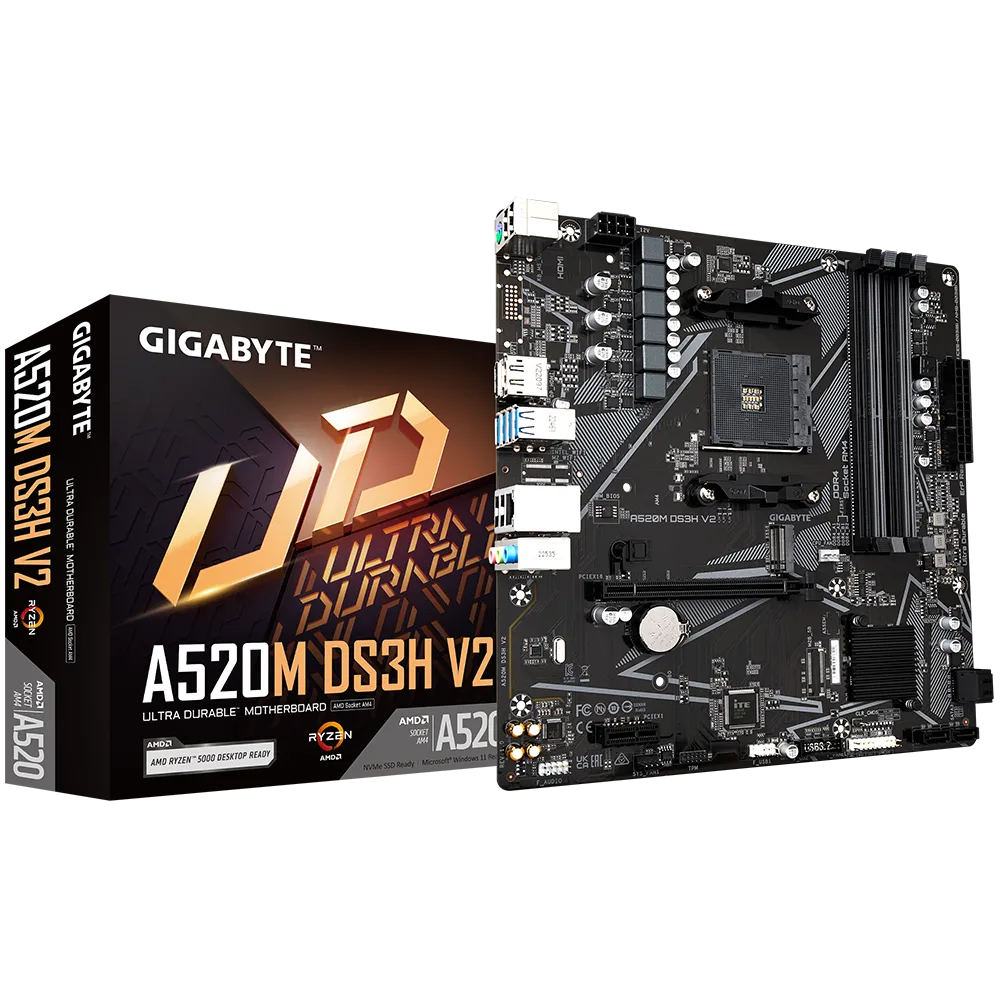 Gigabyte A520M DS3H V2 - bundkort