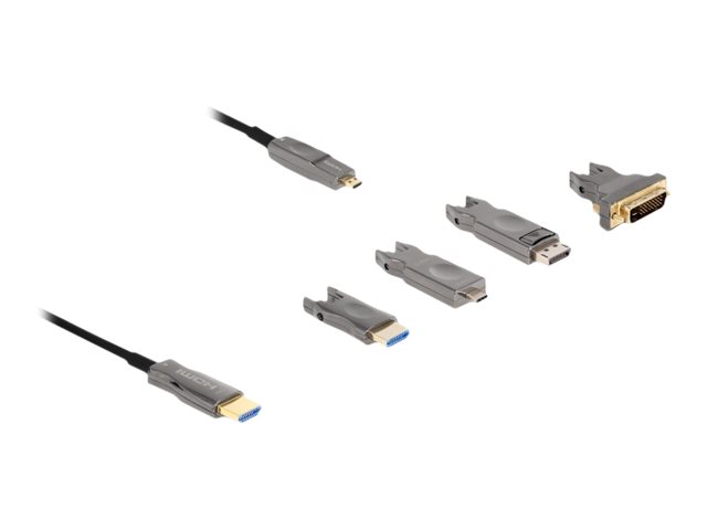 Delock HDMI-kabel 15m Sort
