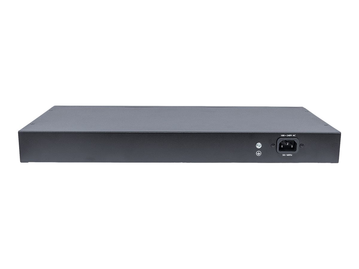 Intellinet 16-Port Gigabit Ethernet PoE+ Web-Managed Switch with 2 SFP Ports, IEEE 802.3at/af Power over Ethernet (PoE+/PoE) Compliant, 374 W, Endspan, 19 Rackmount Switch 16-porte Gigabit Ethernet PoE+