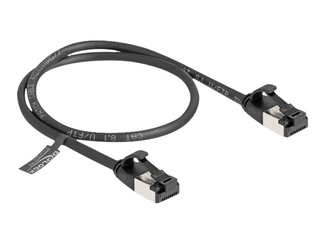 DeLOCK CAT 8.1 U/FTP 50cm Netværkskabel Sort