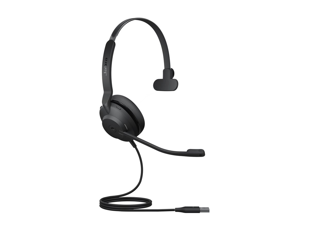 Jabra Evolve2 30 SE MS Mono Kablet Høretelefoner Sort