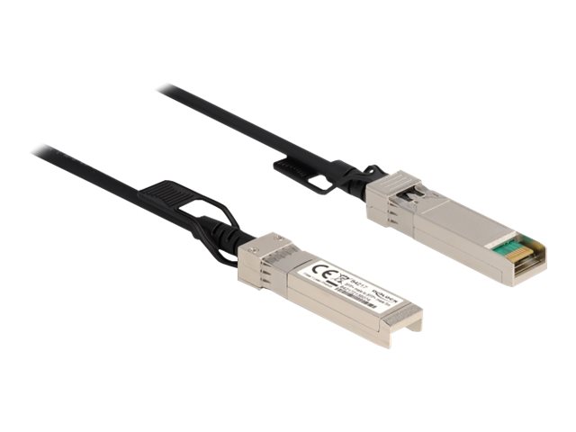 DeLOCK Dobbelt-axial 7m Direkte påsætning-kabel Sort