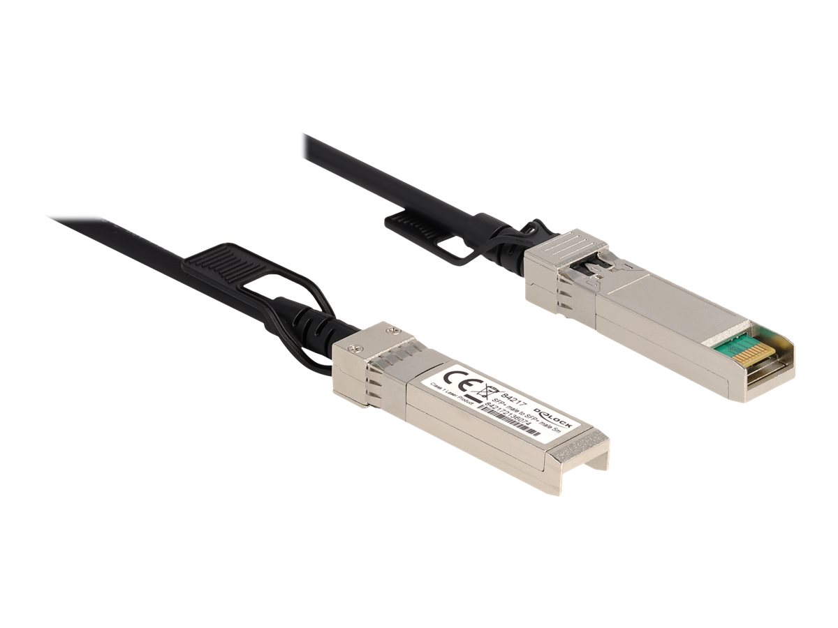 DeLOCK Dobbelt-axial 10m 10GBase-CU direkte påsætningskabel Sort