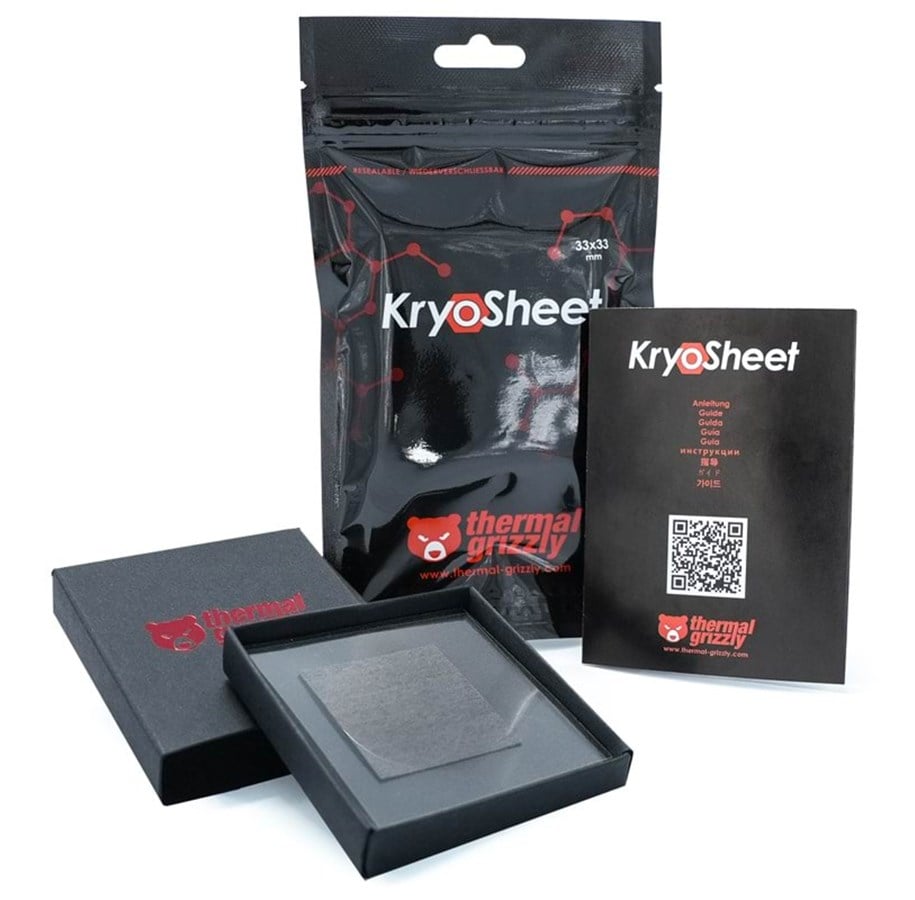 Thermal Grizzly KryoSheet thermal pad - 33 x 33 mm - Termisk Plade