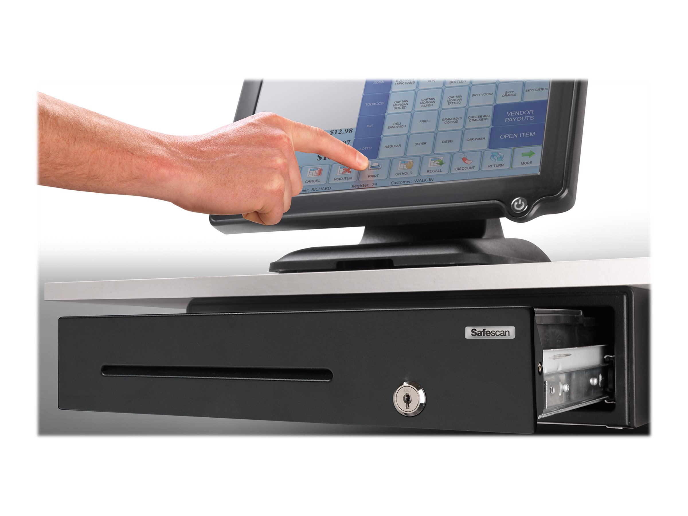 Safescan SD-3540 Cash Drawer Plastik Stål Sort