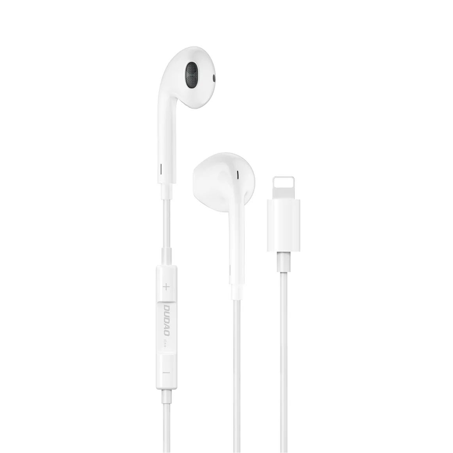 Dudao X14+ In-ear headphones with microphone Lightning hvid