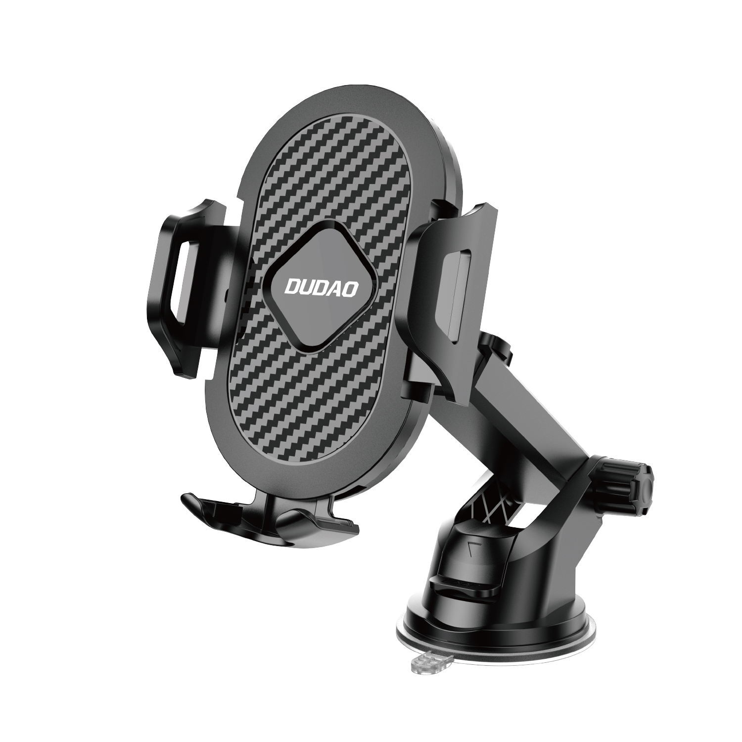 Dudao F2S Upgrade sammenfoldelig sugekops telefonholder Sort