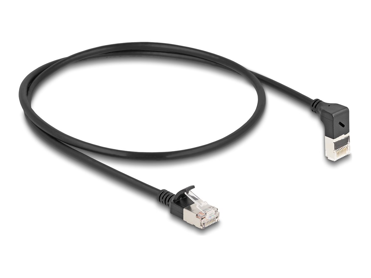 DeLOCK CAT 6a S/FTP 50cm Netværkskabel Sort