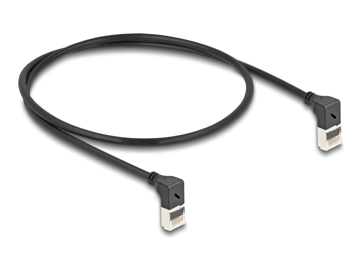 DeLOCK CAT 6a S/FTP 50cm Netværkskabel Sort
