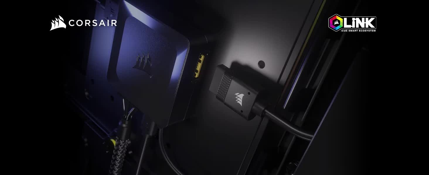CORSAIR iCUE Link H100I RGB Vandkøler 1-pack Sort 120 mm
