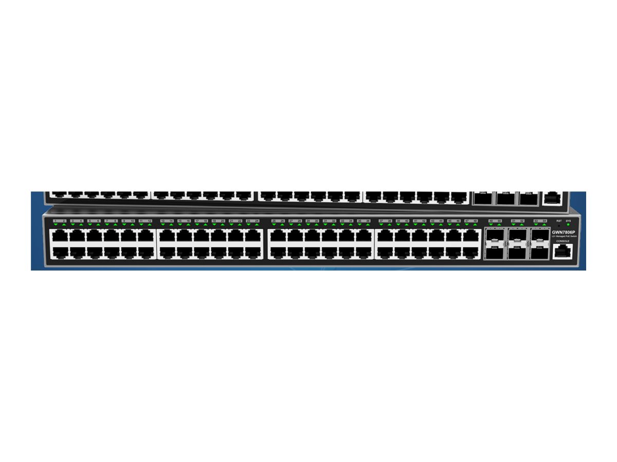 Grandstream GWN7800 Series GWN7806P Switch 48-porte Gigabit Ethernet PoE+