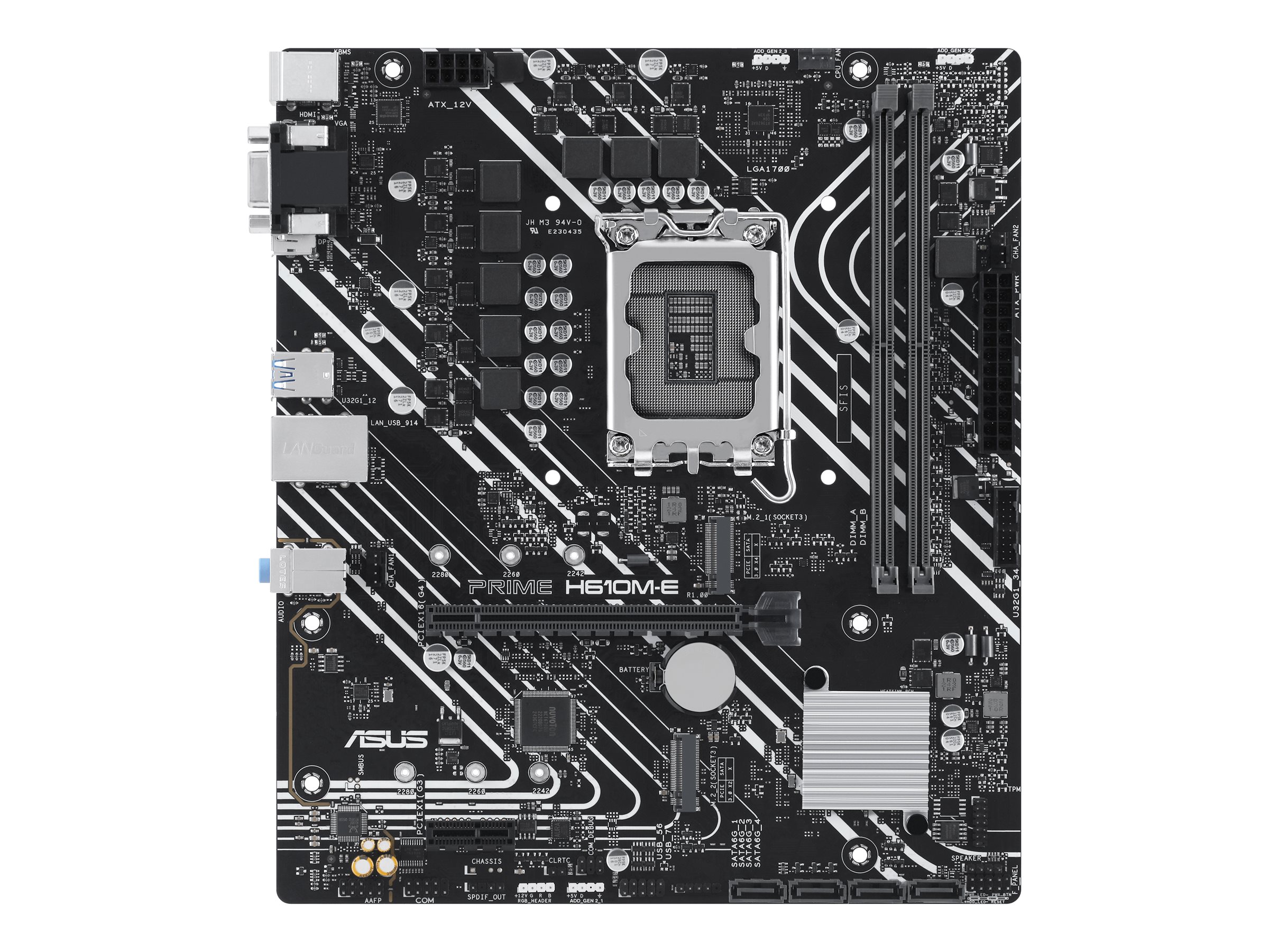 ASUS PRIME H610M-E-CSM Micro-ATX LGA1700 sokkel Intel H610