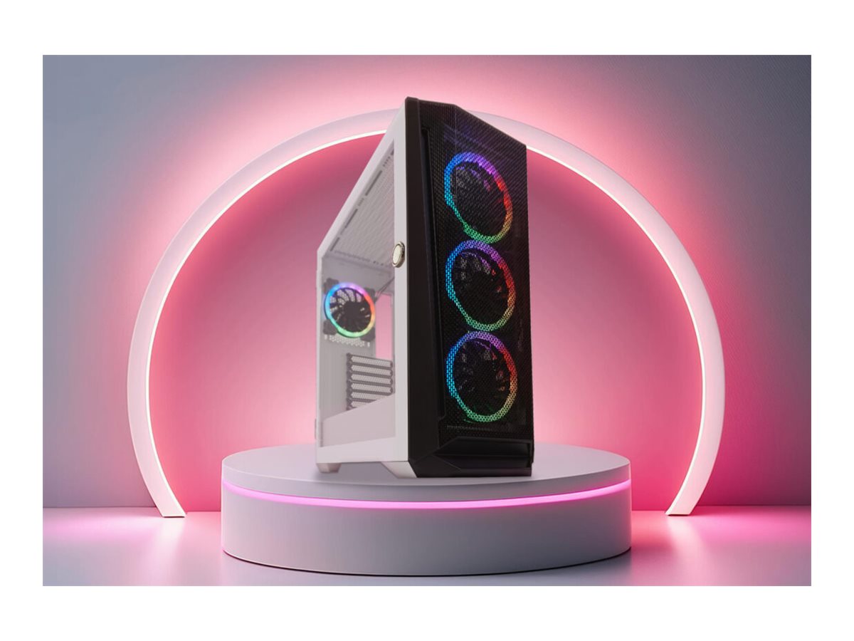 LC Power Gaming 805BW Tower Udvidet ATX Sort Hvid