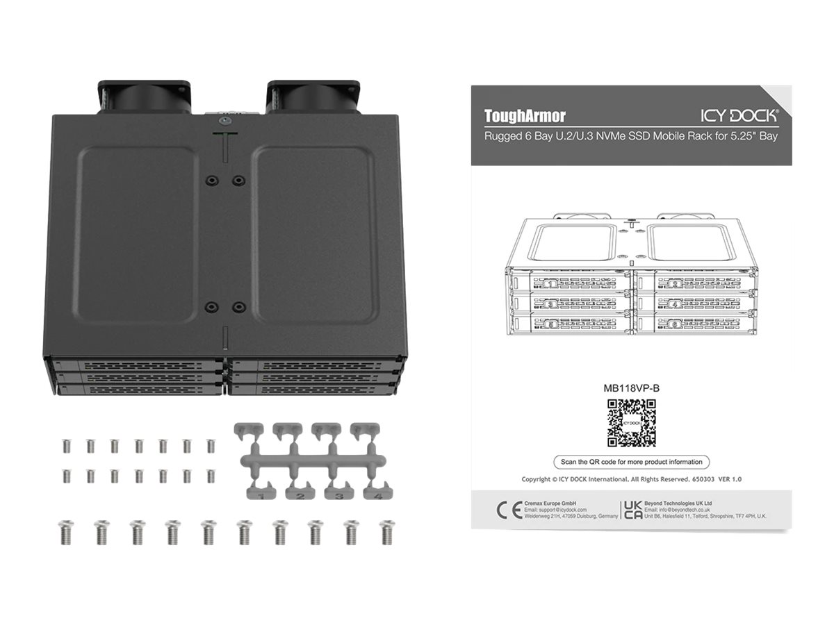ICY Dock ToughArmor Lagringspakning PCIe 4.0 PCIe 4.0