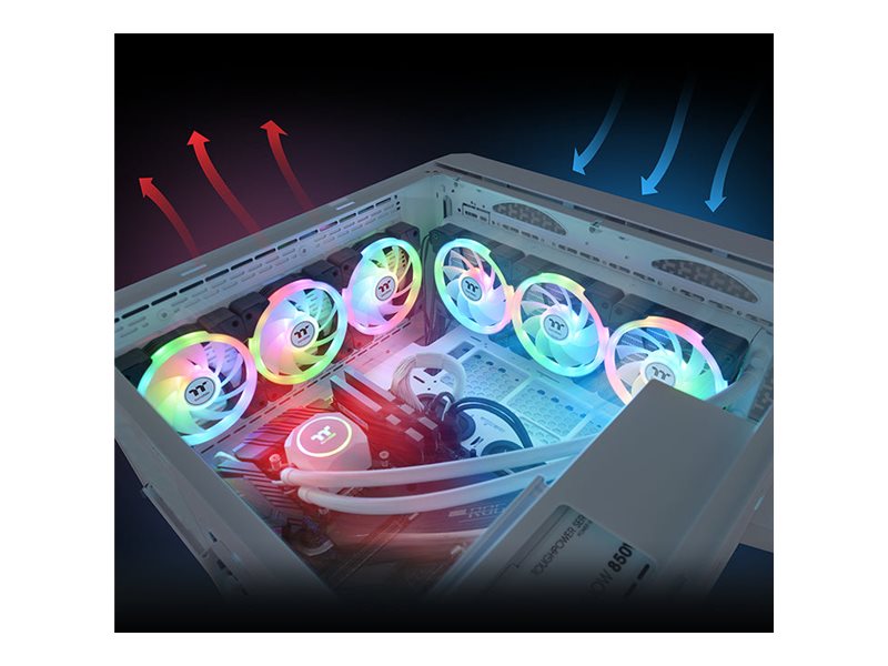 Thermaltake SWAFAN EX12 ARGB Fan 3-pack Sort 120 mm