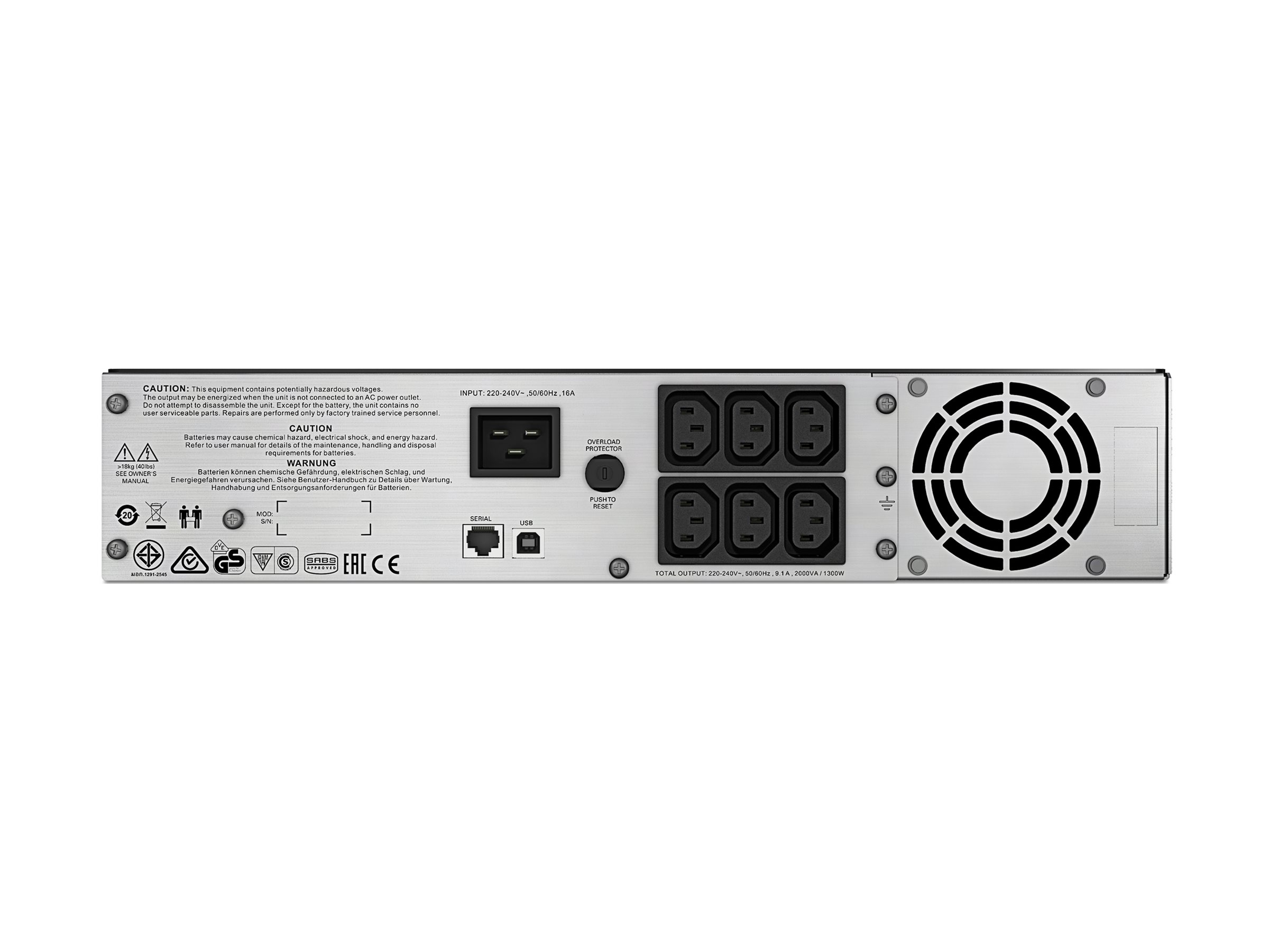 APC Smart-UPS C 2000VA 2U UPS