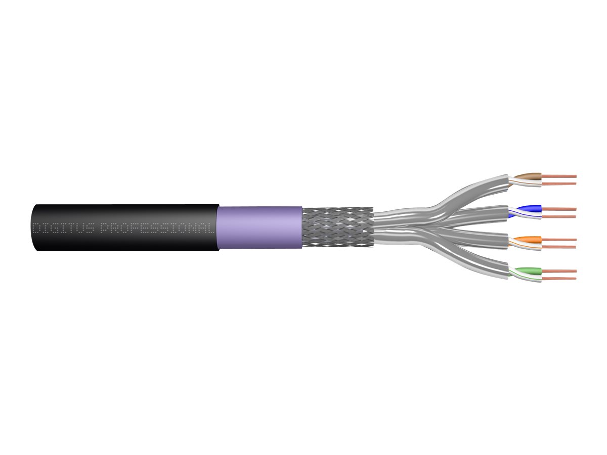 DIGITUS Professional CAT 7 SFTP, PiMF 500m Bulkkabel Sort RAL 9005